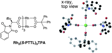 Graphical abstract: Rh2(S-PTTL)3TPA—a mixed-ligand dirhodium(ii) catalyst for enantioselective reactions of α-alkyl-α-diazoesters