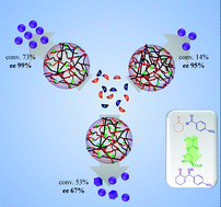 Graphical abstract: Tuning the catalytic activity of l-proline functionalized hydrophobic nanogel particles in water