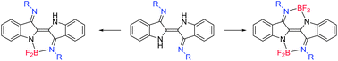 Graphical abstract: Redox-active, near-infrared dyes based on ‘Nindigo’ (indigo-N,N′-diarylimine) boron chelate complexes