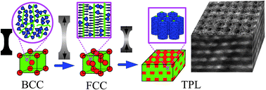 Graphical abstract: Successive order–order transitions of the hierarchical morphology of a dendron-jacketed block copolymer via subsequent stretching alignment and self-assembly