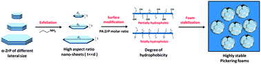 Graphical abstract: Stabilization of Pickering foams by high-aspect-ratio nano-sheets