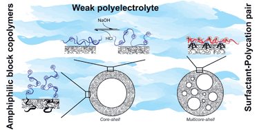 Graphical abstract: Charged microcapsules for controlled release of hydrophobic actives. Part I: encapsulation methodology and interfacial properties