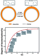 Graphical abstract: Photo-induced reversible uniform to Janus shape change of vesicles composed of PNIPAM-b-PAzPy2