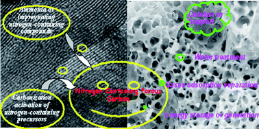 Graphical abstract: Nitrogen-containing porous carbons: synthesis and application