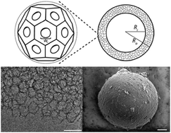 Graphical abstract: A structural and thermal conductivity study of highly porous, hierarchical polyhedral nanofoam shells made by condensing silica in microemulsion films on the surface of emulsified oil drops