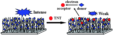 Graphical abstract: A novel fluorescent polymer brushes film as a device for ultrasensitive detection of TNT