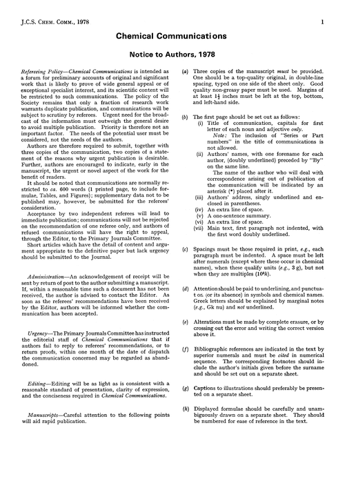 Notice to authors, 1978