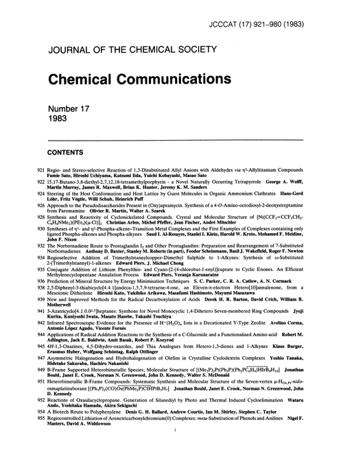 Contents pages