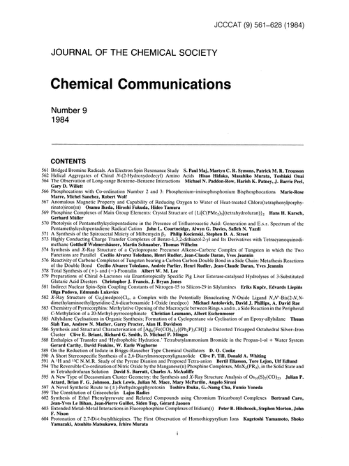 Contents pages