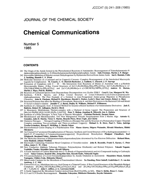 Contents pages