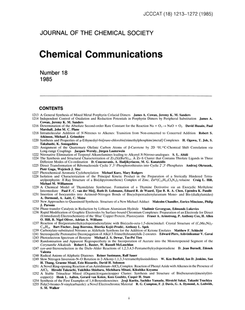 Contents pages