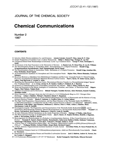 Contents pages