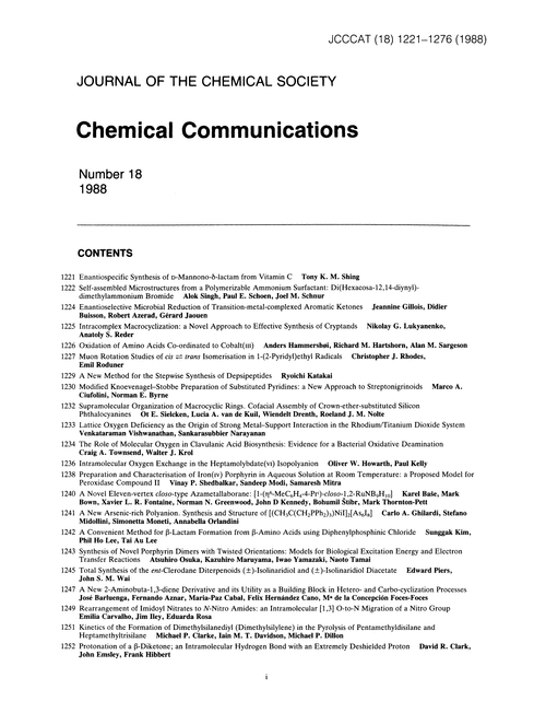 Contents pages