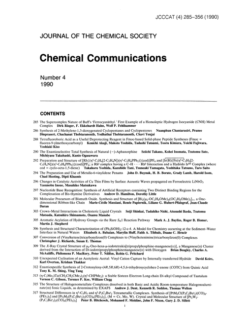 Contents pages