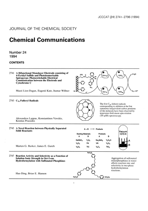 Contents pages