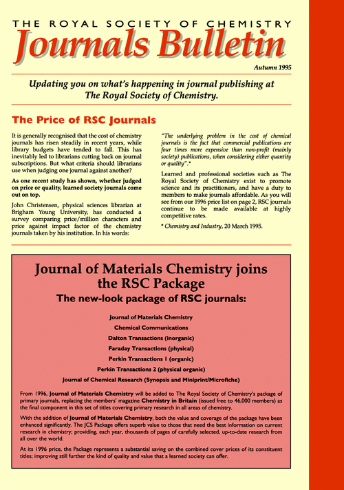 Journals bulletin