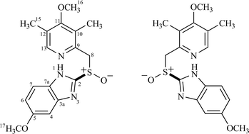 Graphical abstract: High resolution magic angle spinning NMR as a tool for unveiling the molecular enantiorecognition of omeprazole by amylose-based chiral phase