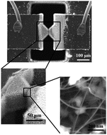 Graphical abstract: Suspended GaN nanowires as NO2 sensor for high temperature applications