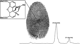 Graphical abstract: Detection of drugs in latent fingermarks by mass spectrometric methods