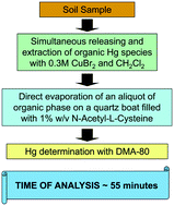 Graphical abstract: A simplified method for determination of organic mercury in soils