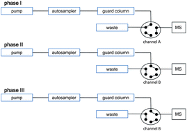 Graphical abstract: A pretreatment free method for the determination of seven natural products in a high-salt matrix by online guard column extraction coupled with tandem mass spectrometry