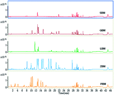 Graphical abstract: Metabolomic study to discriminate the different Bulbus fritillariae species using rapid resolution liquid chromatography-quadrupole time-of-flight mass spectrometry coupled with multivariate statistical analysis