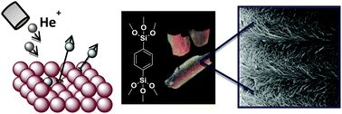 Graphical abstract: Helium ion microscopy: a new tool for imaging novel mesoporous silica and organosilica materials