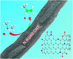 Graphical abstract: Revealing the enhanced catalytic activity of nitrogen-doped carbon nanotubes for oxidative dehydrogenation of propane