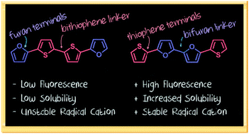 Graphical abstract: Study of a bifuran vs. bithiophene unit for the rational design of π-conjugated systems. What have we learned?