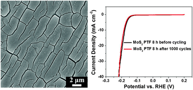 Graphical abstract: In situ fabrication of porous MoS2 thin-films as high-performance catalysts for electrochemical hydrogen evolution