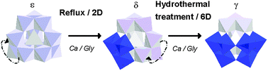 Graphical abstract: Controlled step-wise isomerization of the Keggin-type Al13 and determination of the γ-Al13 structure