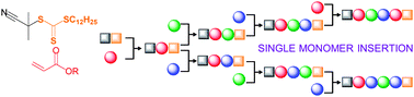 Graphical abstract: Synthesis of sequence controlled acrylate oligomers via consecutive RAFT monomer additions