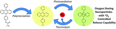 Graphical abstract: Controlled release of singlet oxygen using diphenylanthracene functionalized polymer nanoparticles