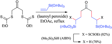 Graphical abstract: A direct, versatile route to functionalized trialkoxysilanes