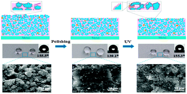 Graphical abstract: Facile fabrication of self-repairing superhydrophobic coatings