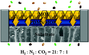 Graphical abstract: Synthesis of trinity metal–organic framework membranes for CO2 capture