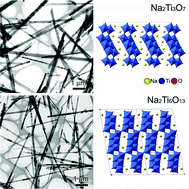 Graphical abstract: Molten salt synthesis of Na2Ti3O7 and Na2Ti6O13 one-dimensional nanostructures and their photocatalytic and humidity sensing properties