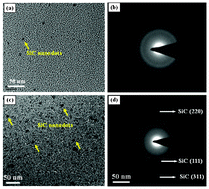 Graphical abstract: Observation of SiC nanodots and nanowires in situ growth in SiOC ceramics