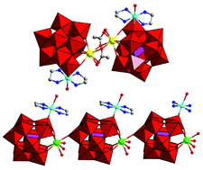 Graphical abstract: Organic–inorganic hybrids based on monovacant Keggin-type polyoxotungstates and 3d–4f heterometals