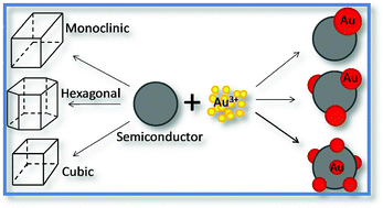 Graphical abstract: The growth of metal sulfide–Au/Ag nanocomposites in a nonpolar organic solvent