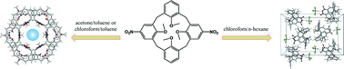 Graphical abstract: Simple dinitro substituted calix[4]arene forming a honeycomb-like architecture with hydrophobic channels