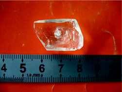 Graphical abstract: Crystal growth and calculation of the electronic band structure and density of states of Li3Cs2B5O10