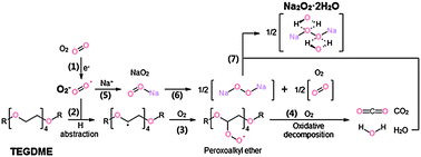 Graphical abstract: Sodium–oxygen batteries with alkyl-carbonate and ether based electrolytes