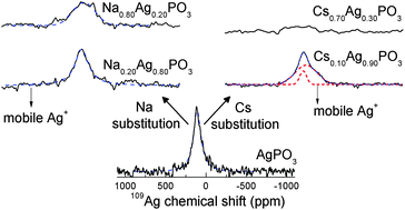 Graphical abstract: Cation size effects in mixed-ion metaphosphate glasses: structural characterization by multinuclear solid state NMR spectroscopy