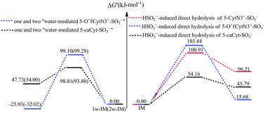 Graphical abstract: A new insight into the 5-carboxycytosine and 5-formylcytosine under typical bisulfite conditions: a deamination mechanism study