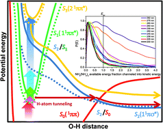 Graphical abstract: Direct evidence of hydrogen-atom tunneling dynamics in the excited state hydrogen transfer (ESHT) reaction of phenol–ammonia clusters