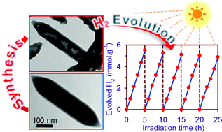 Graphical abstract: Visible light induced hydrogen generation using a hollow photocatalyst with two cocatalysts separated on two surface sides