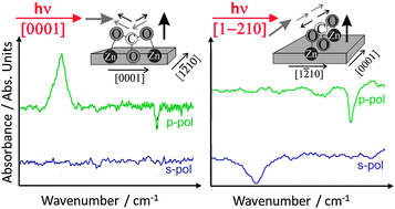 Graphical abstract: Carbon dioxide adsorption on a ZnO(10 [[1 with combining macron]] 0) substrate studied by infrared reflection absorption spectroscopy