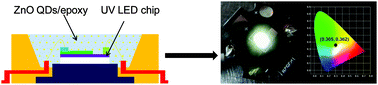 Graphical abstract: Highly luminescent and transparent ZnO quantum dots–epoxy composite used for white light emitting diodes
