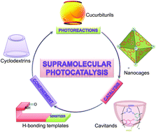 Graphical abstract: Supramolecular photocatalysis: combining confinement and non-covalent interactions to control light initiated reactions